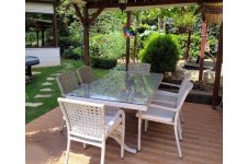 Vial İthal Rattan Masa Takımı