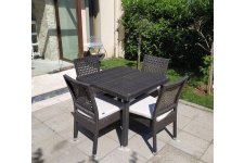 Vial İthal Rattan Masa Takımı