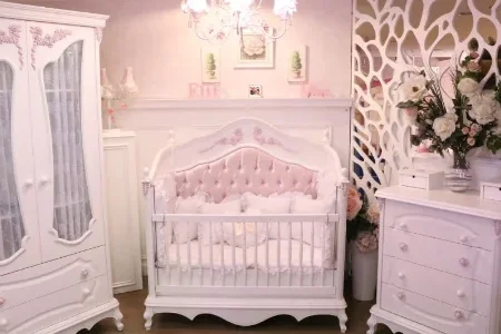 Gül Oyma Mini Bebek Odası - Baby Fidan Luxury