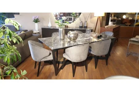Longhi Dining Room/ Marble Table - Vogue Mobilya ( Mimarlık )