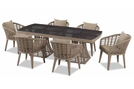 New Rattan Masa & Sandalye - Garden Dizayn